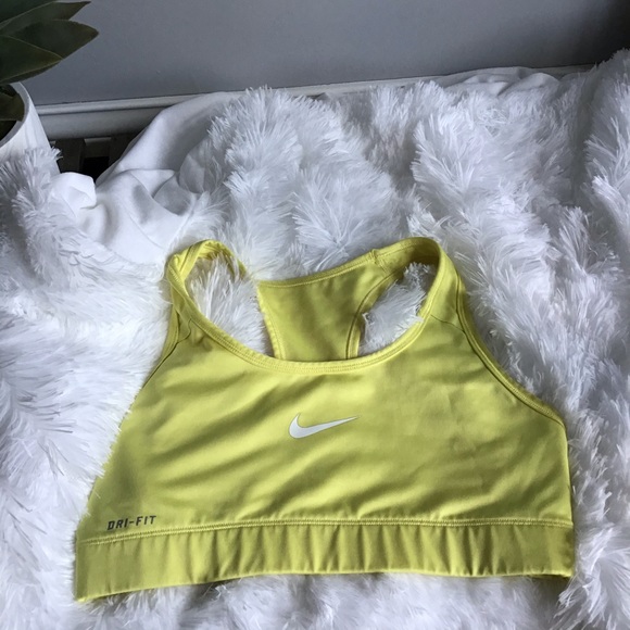 Nike Other - Nike Dri-fit Yellow Sports Bra